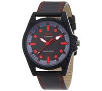 Q&Q Men's Quartz Watch Firenze AL08J502Y with Leather Strap