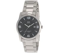 Q&Q Men's Quartz Watch Lausanne A438J205Y with Leather Strap