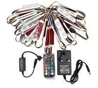 Q QINGCHEN 25ft Led Module Rgbw Light Strip RGB+White 50pcs with Remote Control for Letter Sign Advertising Light Box (Power Supply and Controller Included)