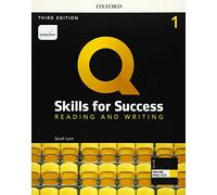 Q: Skills for Success Level 1 – Reading and Writing Student Book with iQ Online Practice
