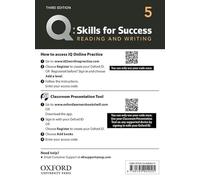 Q: Skills for Success: Level 5: Reading and Writing Teacher's Access Card