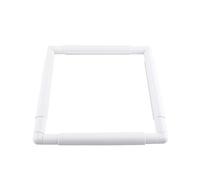 Q Snap Cross Stitch Frame, Embroidery Clip Frame, Plastic Square Frame Embroidery Hoop, Small Rectangular Plastic Sewing Hoop for Hand Stitching, Needle Stitch, Silk Painting (28 x 28 cm)