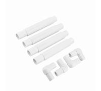 Q Snap Frame White Polypropylene Plastic Clip Frame Easy to Use, 20.3 * 20.3cm & 27.9 * 27.9cm, Universal for Embroidery, Quilting, Cross-Stitch, Needlepoint, Silk-Painting