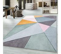 Q style Athens Modern Rugs Living Room Carpet Mat For Bedroom Large Area Rug Hallway Kitchen Extra Large Size (Multi, 120 x 170 cm)