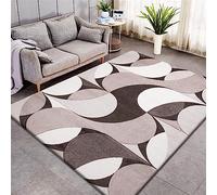 Q style Kenzo Modern Rugs Living Room Carpet Mat For Bedroom Large Area Rug Hallway Kitchen Extra Large Size (Beige, 80 x 150 CM)