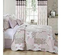Q Style Quilted Printed Patchwork Bedspreads, Soft Microfiber Lightweight Quilted Bedspreads Coverlet All Season Bedding Set (Zurich, Super King)