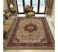 Q style Rome Modern Rugs Living Room - Luxury Soft Area Rugs For Bedroom - Machine Washable traditional rugs (Red, 160 x 230 cm)
