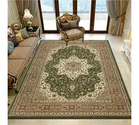 Q style Rome Modern Rugs Living Room - Luxury Soft Area Rugs For Bedroom - Machine Washable traditional rugs (Green, 200 x 290 cm)