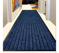 Q Style Ultra Absorbent Moisture Guard Door mat - Door Matts indoor | Indoor and Outdoor Mat | Easy Clean and Durable rubber kithcen mat (Blue, 80 x 300 CM)