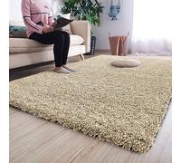 Q style VERONA Shaggy Modern Rugs Living Room - Luxury Soft Area Rugs For Bedroom - Beautiful Soft &Thick Shaggy Rugs With 5 Cm Pile Height (Beige, 60 x 220 cm)