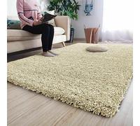 Q style VERONA Shaggy Modern Rugs Living Room - Luxury Soft Area Rugs For Bedroom - Beautiful Soft &Thick Shaggy Rugs With 5 Cm Pile Height (Cream, 120 x 170 cm)