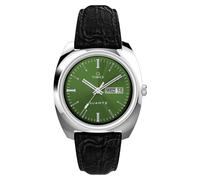 Q Timex 1978 Day/Date 37.5mm Mens Watch Green