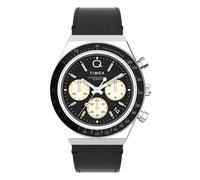 Q Timex Chronograph 40mm Mens Watch Black
