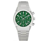 Q Timex Falcon Eye Chronograph 40mm Mens Watch Green