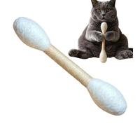 Q Tip Cat Toy - Giant Cotton Swab Catnip Bite Resistant - Cat Enrichment Chewing Toys,for Indoor Kitten Teething Kicking Biting Exercise Playing Exploration