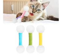 Q Tip Cat Toy, Giant Qtip Cat Toy Set with Catnip, Soft Plush Kittys QTip Toy with Catnip, Sturdy Teething Chewtoy, Interactive Kitty Kick Sticks (3pcs*B)