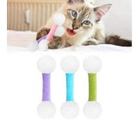 Q Tip Cat Toy, Giant Qtip Cat Toy Set with Catnip, Soft Plush Kittys QTip Toy with Catnip, Sturdy Teething Chewtoy, Interactive Kitty Kick Sticks (3pcs*C)