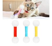 Q Tip Cat Toy, Giant Qtip Cat Toy Set with Catnip, Soft Plush Kittys QTip Toy with Catnip, Sturdy Teething Chewtoy, Interactive Kitty Kick Sticks (3pcs*D)