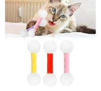 Q Tip Cat Toy, Giant Qtip Cat Toy Set with Catnip, Soft Plush Kittys QTip Toy with Catnip, Sturdy Teething Chewtoy, Interactive Kitty Kick Sticks (3pcs*A)