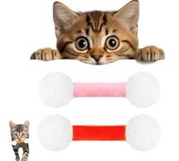 Q Tip Cat Toy, Qtip Cat Toy, Cats Kicker Toys Set of 6 PCS Designed for Indoor Pets, Big Interactive Kitty Kick Sticks, Sturdy Teething Chew Toys (2COLORS-B)