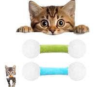 Q Tip Cat Toy, Qtip Cat Toy, Cats Kicker Toys Set of 6 PCS Designed for Indoor Pets, Big Interactive Kitty Kick Sticks, Sturdy Teething Chew Toys (2COLORS-C)
