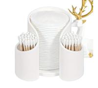 Q-tip Rack - Cotton Bud Organizesr Dispenser, Vibrant Swab Holder Stations | Space-saving Qtips Tower Case for Bathroom Vanity, Dressing Tables Accessory Counters and Compact Areas
