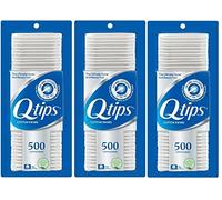 Q-tips Cotton Swabs, 500 Count (Pack of 3)
