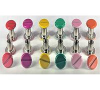 Q-tools® Book Screws 5 mm | 60 x Screw Rivets for Leather | Button Rivets 5 mm / Leather Rivets Set / Belt Screws | Decorative Rivets, Screw Rivets | Connection Screws for Western Bridle, Bag