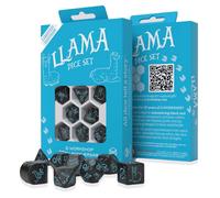 Q Workshop Llamas Dice 7 Packs Blue Kids