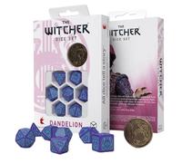 Q Workshop The Witcher Dice Set Dandelion Half A Century Of Poetry 7 Units Board Game Blue