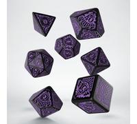 Q-Workshop BNIB COC Horror on the Orient Express Black & Purple Dice Set (7)
