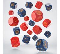 Q-Workshop BNIB Crosshairs Compact D6: Cobalt & Red