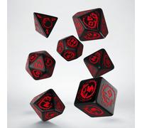 Q-Workshop BNIB Dragons Dice Set: Onyx (7)