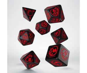 Q-Workshop BNIB Dragons Dice Set: Onyx (7)
