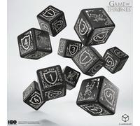 Q-Workshop, Game of Thrones Nights Watch 10xD6 Dice - for Ages 14 and Up