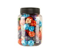 Q-Workshop BNIB Round Jar of Classic RPG Dice (80)