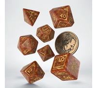 Q-Workshop 91392 Dice Set: Vesemir - The Wise Witcher (7) Card Game, Multi-Coloured
