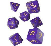 Q Workshop Classic Roleplaying Game Simple Crafted Dice Set of 7 Game Tools