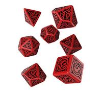 Q WORKSHOP QWOCTN62 Coc The Outer Gods Nyarlathotep Dice Set (7), Red, 10.67 x 2.54 x 14.99 cm