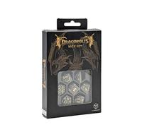 Q-Workshop Dracopolis Dice Set The Scandinavian Blackfang - Dice Accessory for Tabletop Board Card Games - for 1+ Players and Ages 14+