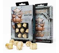 Q-Workshop Dwarven Gold Dice Set 7pc RPG Polyhedral Dice for DnD