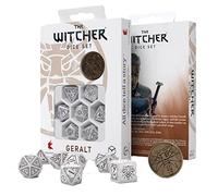 Q-Workshop Dice Set The Witcher Geralt The White Wolf 7-piece Silver