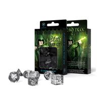 Elvish - Dice Set: Translucent & Black