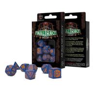 Q-Workshop Final Race Road Fever Dice Set Blue/Orange 7-Piece