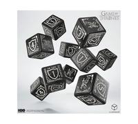Q-Workshop, Game of Thrones Nights Watch 10xD6 Dice - for Ages 14 and Up