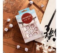 Japanese Dice Set: Blue Star Lotus