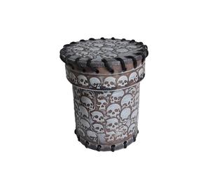 Q Workshop Macabre Made of Real Leather, Sturdy, and Stylish Handmade Dice Cup