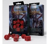 Q-Workshop Nyarlathotep Dice Set Red with Black Engraving Call of Cthulhu