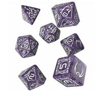 Q Workshop Official Starfinder Devastation Ark Nebula and White Dice Set of 7