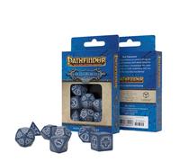Q-Workshop Pathfinder Hell's Rebels Blue RPG Dice Set 7pc New